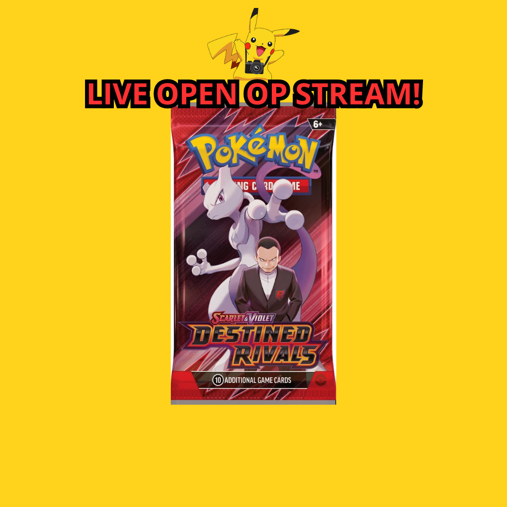 Pokémon Scarlet & Violet Destined Rivals Booster Pack Livestream