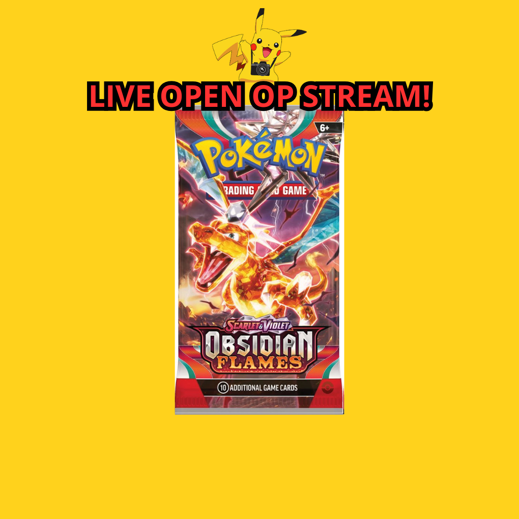 Pokémon Scarlet & Violet: Obsidian Flames Boosterpack Livestream