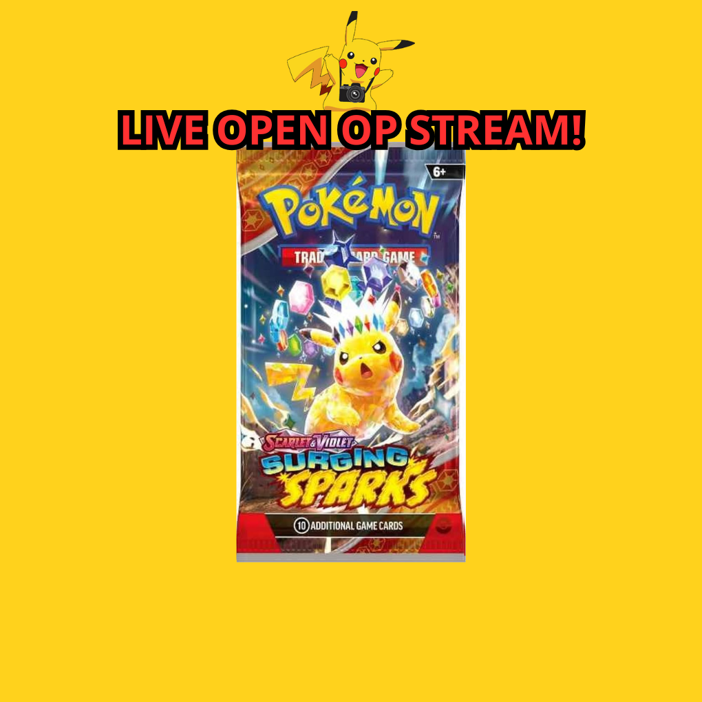 Pokémon Scarlet & Violet: Surging Sparks Boosterpack Livestream