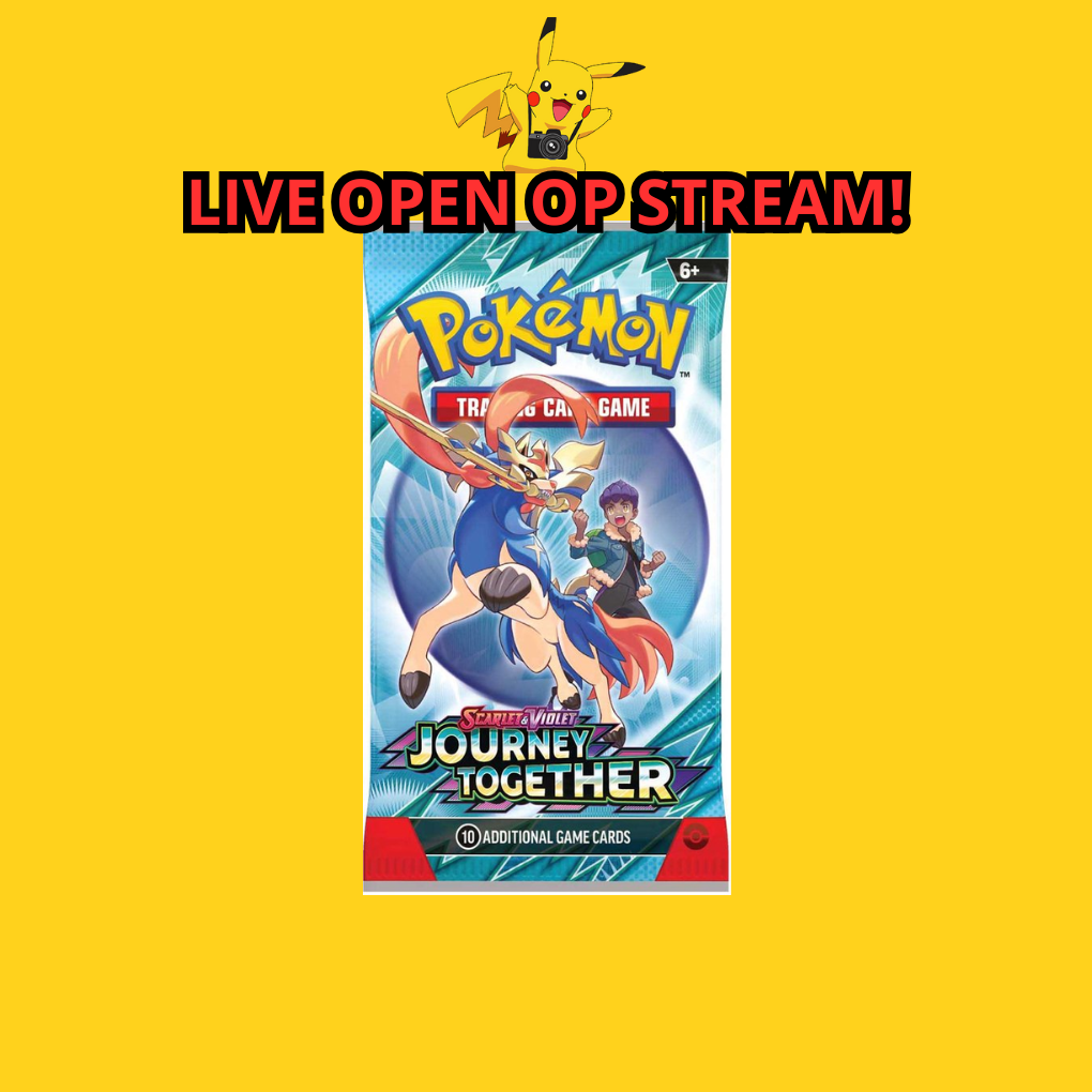 Pokémon Scarlet & Violet Journey Together Booster Pack Livestream