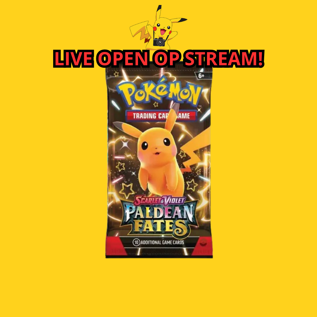 Pokémon Scarlet & Violet Paldean Fates Boosterpack Livestream