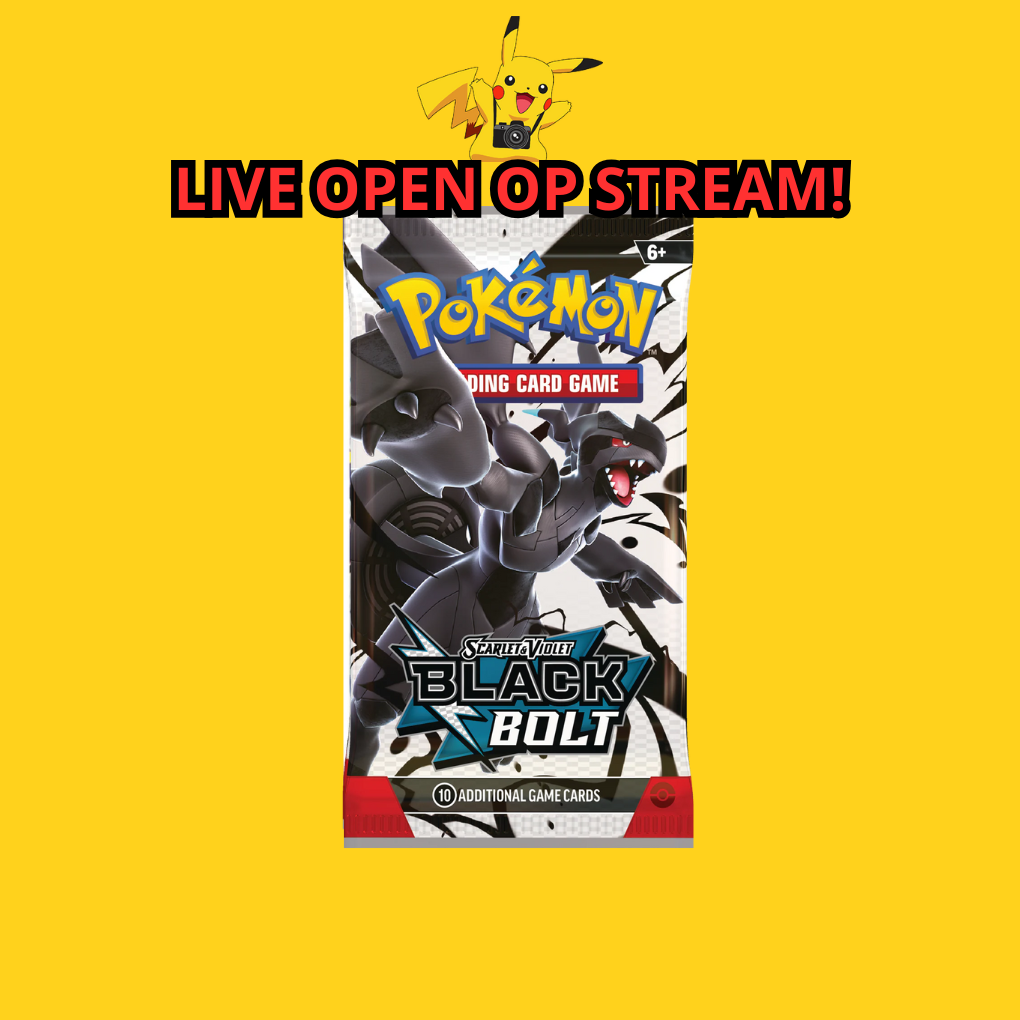 Pokémon Scarlet & Violet Black Bolt Booster Pack Livestream