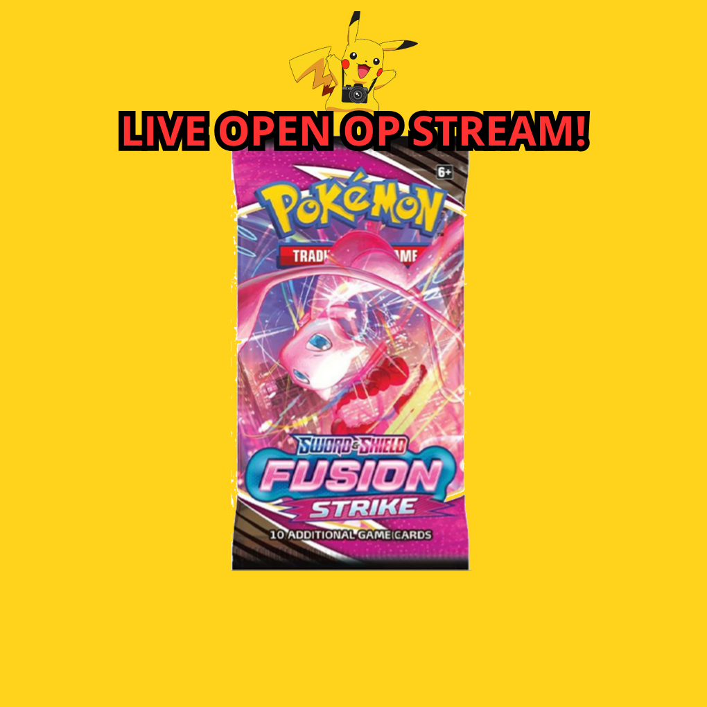 Pokémon Sword & Shield Fusion Strike Boosterpack Livestream